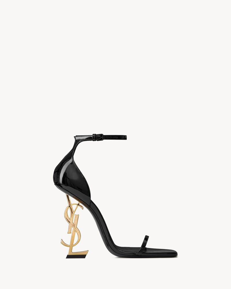 Santo SaintLaurent Aberto Opyum Em Couro Envernizado
